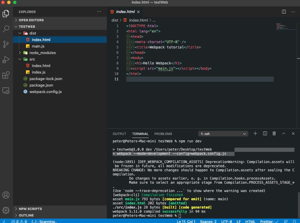 webpack HTML-Plugin